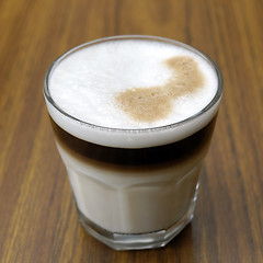 Image showing Layered latte