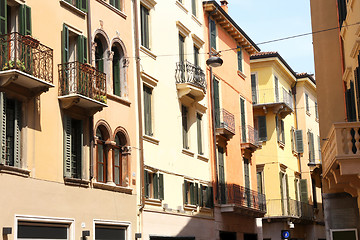 Image showing facade in Verona, Italy