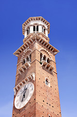 Image showing Tower Lamberti in Verona