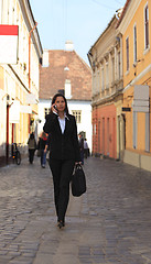 Image showing Businesswoman in the city