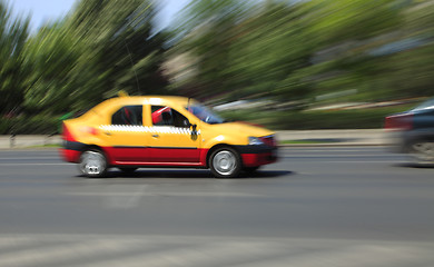 Image showing Fast taxi