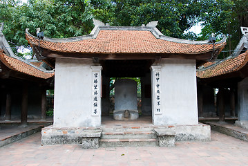 Image showing Temple of Literature, Van Mieu, in Hanoi