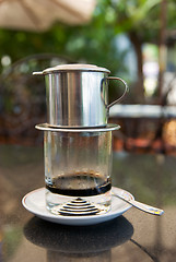 Image showing Vietnamese style coffee