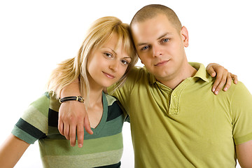 Image showing man giving a present to his girlfriend