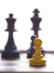 Image showing lonely white pawn