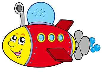 Image showing Cartoon submarine