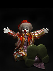 Image showing Clown say: Hello!