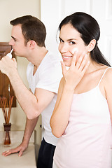 Image showing Couple in the bathroom