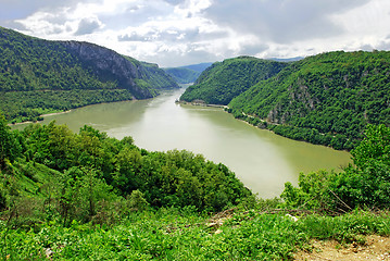 Image showing Danube canyon between Serbia and Romania