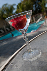 Image showing Poolside beverage