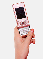 Image showing Pink cell phone