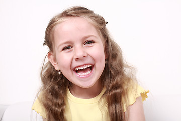 Image showing Cute little girl laughing