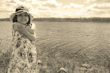 Image showing Child At The Lake