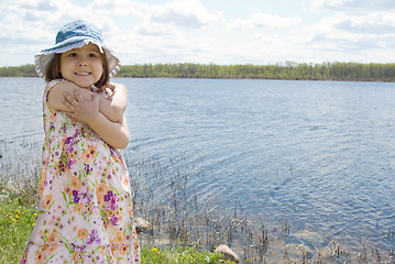 Image showing Child At The Lake