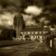 Image showing Marshall's College in Aberdeen, UK Platinum print