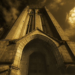 Image showing Marshall's College spire in Aberdeen