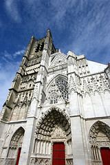 Image showing Auxerre Gothic cathedral