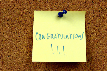 Image showing Congratulations