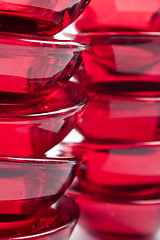 Image showing red glass abstraction