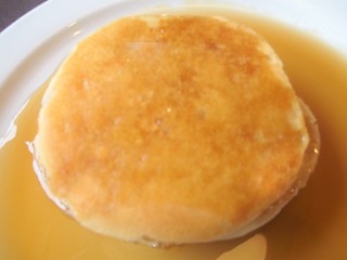 Image showing Stack of pancakes with maple syrup