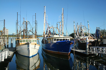 Image showing Fishing Boats At Dock