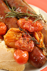 Image showing Sausage And Tomato Bake