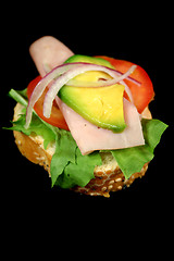 Image showing Ham, Tomato And Avo Bites 3