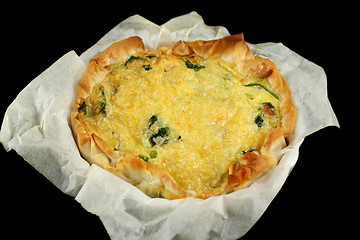 Image showing Spinach And Bacon Quiche 1