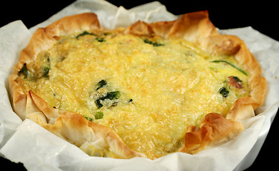 Image showing Spinach And Bacon Quiche 2