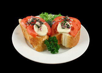 Image showing Tomato And Bocconcini Bites