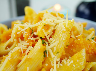 Image showing Pumpkin Penne Pasta