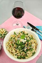 Image showing Spinach Fettucini