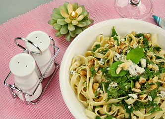 Image showing Spinach Fettucini