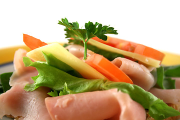 Image showing Open Sandwich