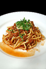 Image showing Mixed Bolognese Spaghetti