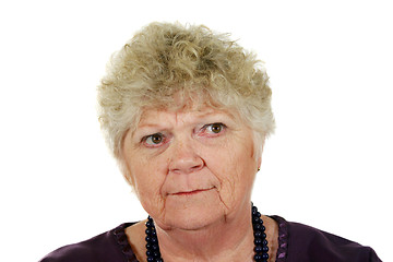 Image showing Serious Senior Lady 1
