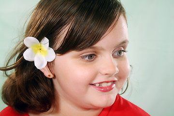 Image showing Excited Little Girl