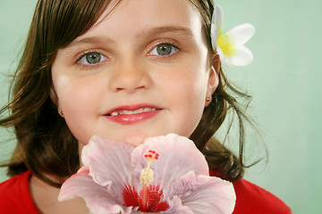 Image showing Child With Flower 1