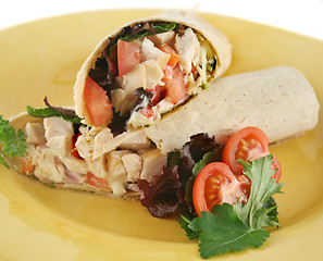 Image showing Chicken Salad Wrap