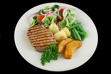 Image showing Steak And Vegetables 1