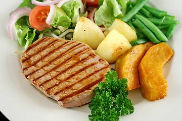 Image showing Steak And Vegetables 5
