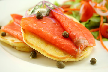 Image showing Smoked Trout On Fritters