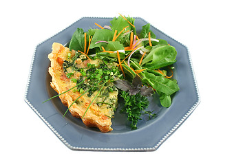 Image showing Bacon And Spinach Quiche