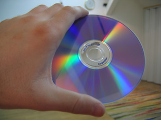 Image showing DVD in hand