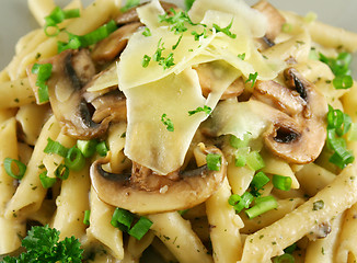 Image showing Mushroom Pasta