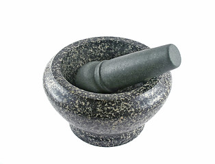 Image showing Marble Mortar And Pestle