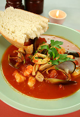 Image showing Mediterranean Seafood Soup