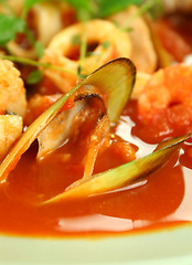 Image showing Mediterranean Seafood Soup