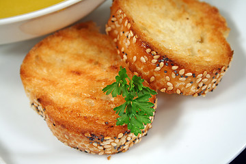 Image showing Garlic Infused Crusty Bread