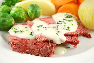 Image showing Corn Beef And White Sauce